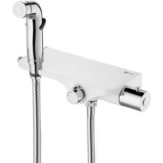 Смеситель с гигиеническим душем Lemark Solo LM7169CW термостат